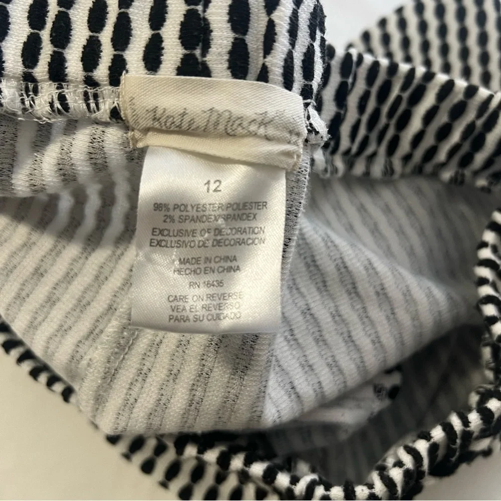Kate Mack Girls Size 12 Top & Shorts Black and White Set Casual Everyday EUC